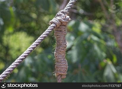 knots in a thick rope