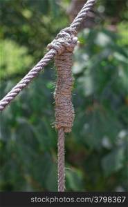 knots in a thick rope