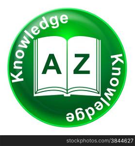 Knowledge Badge Representing Education Schooling And Development