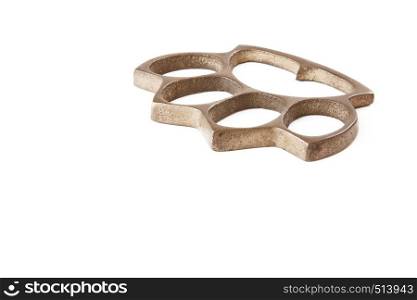 Knuckle weapon isolated on white background