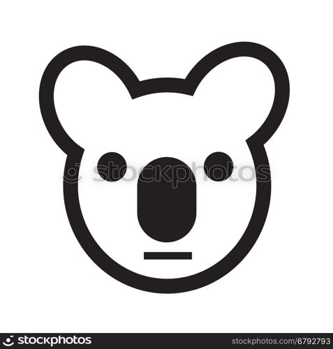 Koala icon illustration idesign