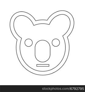 Koala icon illustration idesign