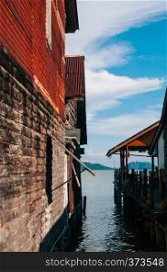 Koh Lanta City, Koh Lanta old town wooden ocean house in fisherman village