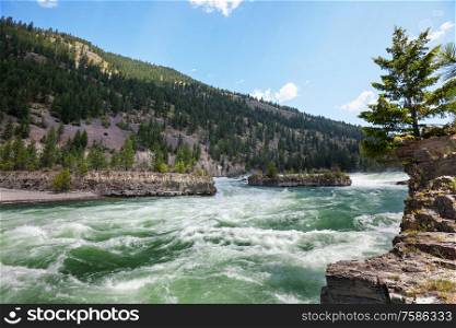 Kootenai river in Montana, USA