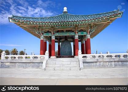 Korean Bell of Friendship pagoda in San Pedro, California