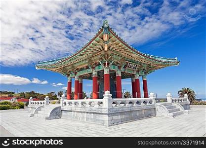 Korean Bell of Friendship pagoda in San Pedro, California