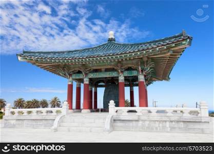 Korean Bell of Friendship pagoda in San Pedro, California&#xA;