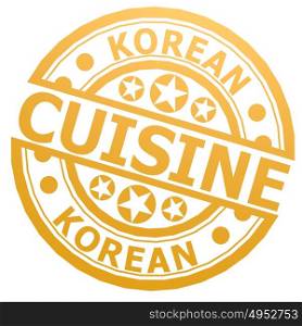 Korean cuisine stamp