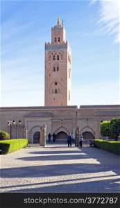 Koutobia mosque in Marrakesh Morocco
