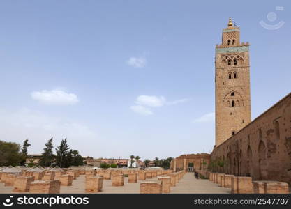 Koutoubia mosque in Marrakesh, Morocco, April 1, 2012