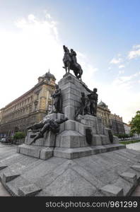 Krakow, Poland - May 20, 2019: View on Grunwald Monument, Krakow, Poland. Grunwald Monument, Krakow, Poland