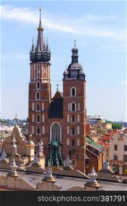 Krakow - tower of the cathedral in the background, Poland
