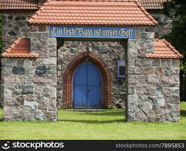 Kranzlin, community Markisch Linden, Ostprignitz-Ruppin, Land Brandenburg, Germany - medieval stone church