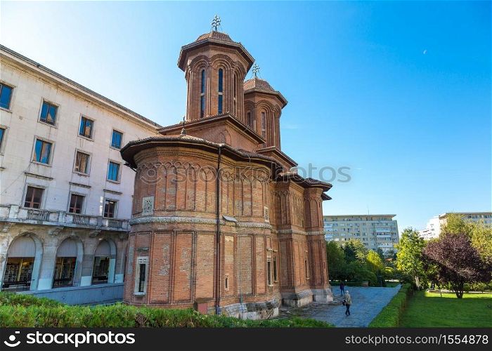 Kretzulescu Church in Bucharest, Romania in a beautiful summer day
