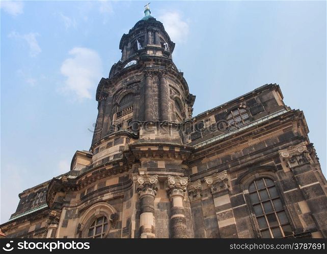 Kreuzkirche Dresden. Kreuzkirche meaning Church of the Holy Cross in Dresden Germany is the largest church in Saxony