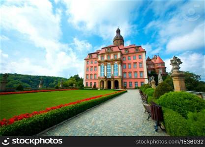 Ksiaz Castle in Walbrzych, Lower Silesia, Poland.