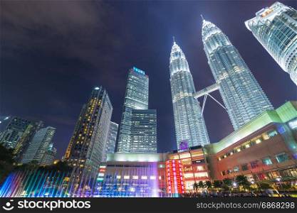 KUALA LUMPUR, MALAYSIA - JANUARY 15: Petronas Towers landmark in malaysia.