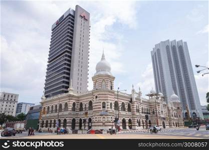 Kuala Lumpur, Malaysia-JANUARY 18,2017:Mosque dome downtown in malaysia. iin Kula lumper in city.