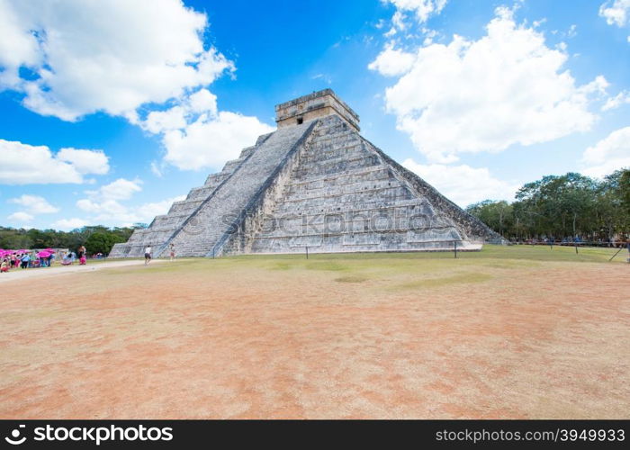 Kukulkan Pyramid in Chichen Itza Site, Mexico