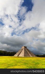 Kukulkan Pyramid in Chichen Itza Site, Mexico