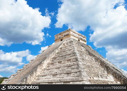 Kukulkan Pyramid in Chichen Itza Site, Mexico