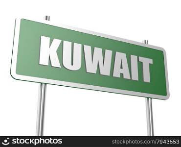 Kuwait concept image with hi-res rendered artwork that could be used for any graphic design.. Kuwait