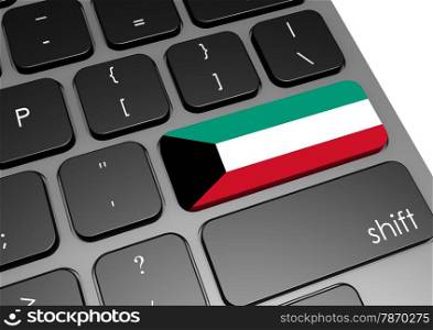 Kuwait keyboard image with hi-res rendered artwork that could be used for any graphic design.. Kuwait