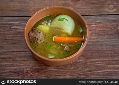 Kuzu Haslama Tarifi - Turkish Soups. broth with vegetables