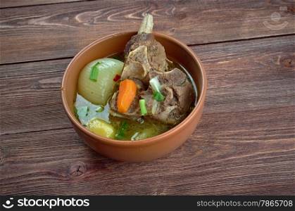Kuzu Haslama Tarifi - Turkish Soups. broth with vegetables