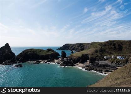 Kynance Cove on the southern tip of the cornish coast