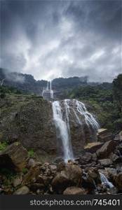 Kynrem falls, Meghalaya, India.. Kynrem falls, Meghalaya, India