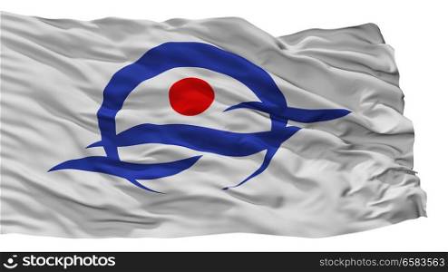 Kyotango City Flag, Country Japan, Kyoto Prefecture, Isolated On White Background. Kyotango City Flag, Japan, Kyoto Prefecture, Isolated On White Background