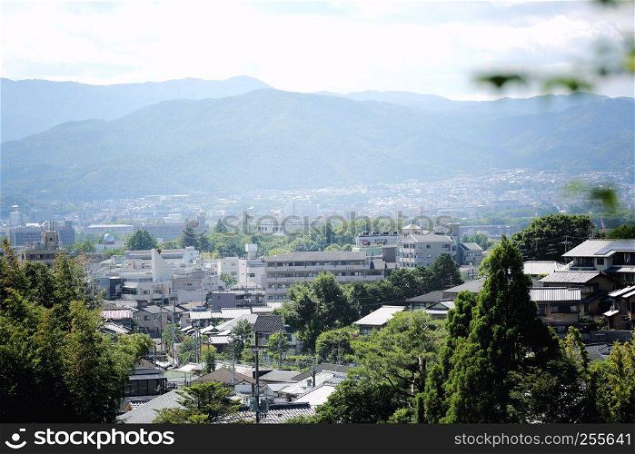 Kyoto, Japan cityscape