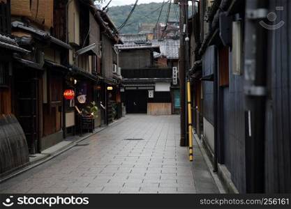 KYOTO, JAPAN - June 4, 2016:Japanese old downtown Gion in Kyoto , Japan.