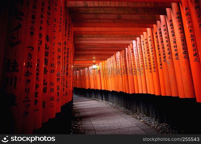KYOTO - June 1 : Fushimi Inari Taisha Shrine Inari in Kyoto. JAPAN June 1 , 2011