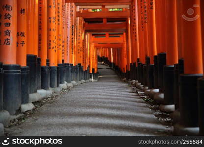 KYOTO - June 2 : Fushimi Inari Taisha Shrine Inari in Kyoto. JAPAN June 2 , 2016