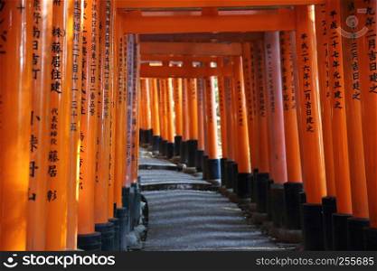 KYOTO - June 2 : Fushimi Inari Taisha Shrine Inari in Kyoto. JAPAN June 2 , 2016