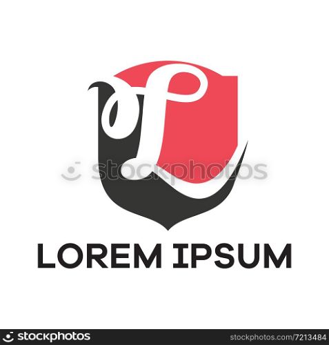 L letter logo design, Letter L in hexagonal shape vector illustration