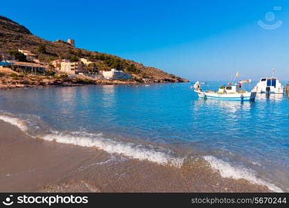 La Azohia beach Murcia in Mediterranean sea Spain