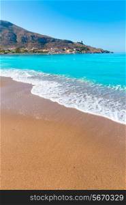 La Azohia beach Murcia in Mediterranean sea Spain