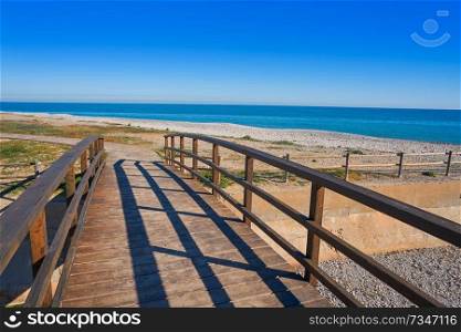 La Llosa playa beach in Castellon of Spain at Mediterranean sea