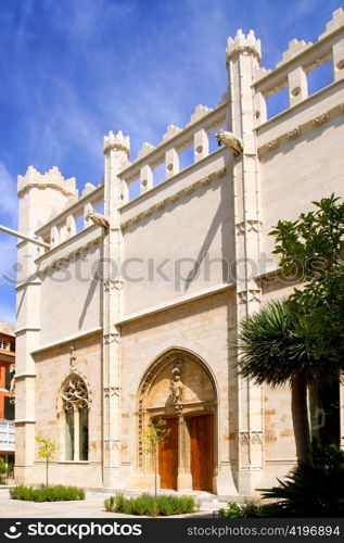 La Lonja monument in Palma de Mallorca from Majorca island in Balearic Spain