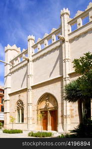 La Lonja monument in Palma de Mallorca from Majorca island in Balearic Spain