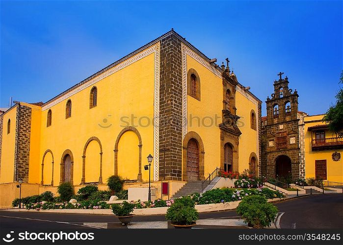 La Orotava San Agustin church in Tenerife at Canary Islands