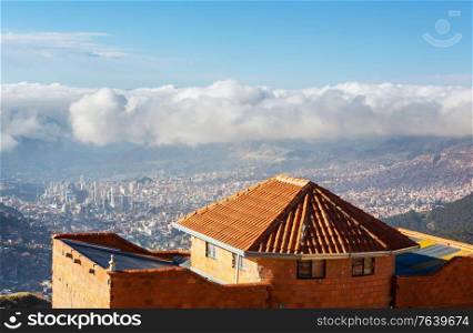 La Paz city in Bolivia, South America