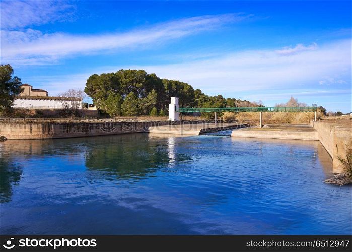 La presa dam in Turia river park of Valencia Spain. La presa dam in Turia river park of Valencia in Spain