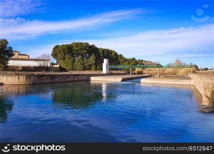 La presa dam in Turia river park of Valencia Spain. La presa dam in Turia river park of Valencia in Spain