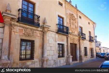 La Roda facade in Albacete at Castile La mancha of Spain