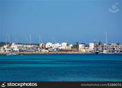 La Savina Sabina village and marina in Formentera Balearic Islands