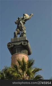 La Victoria or Victory statue in Puerto Banus, Spain